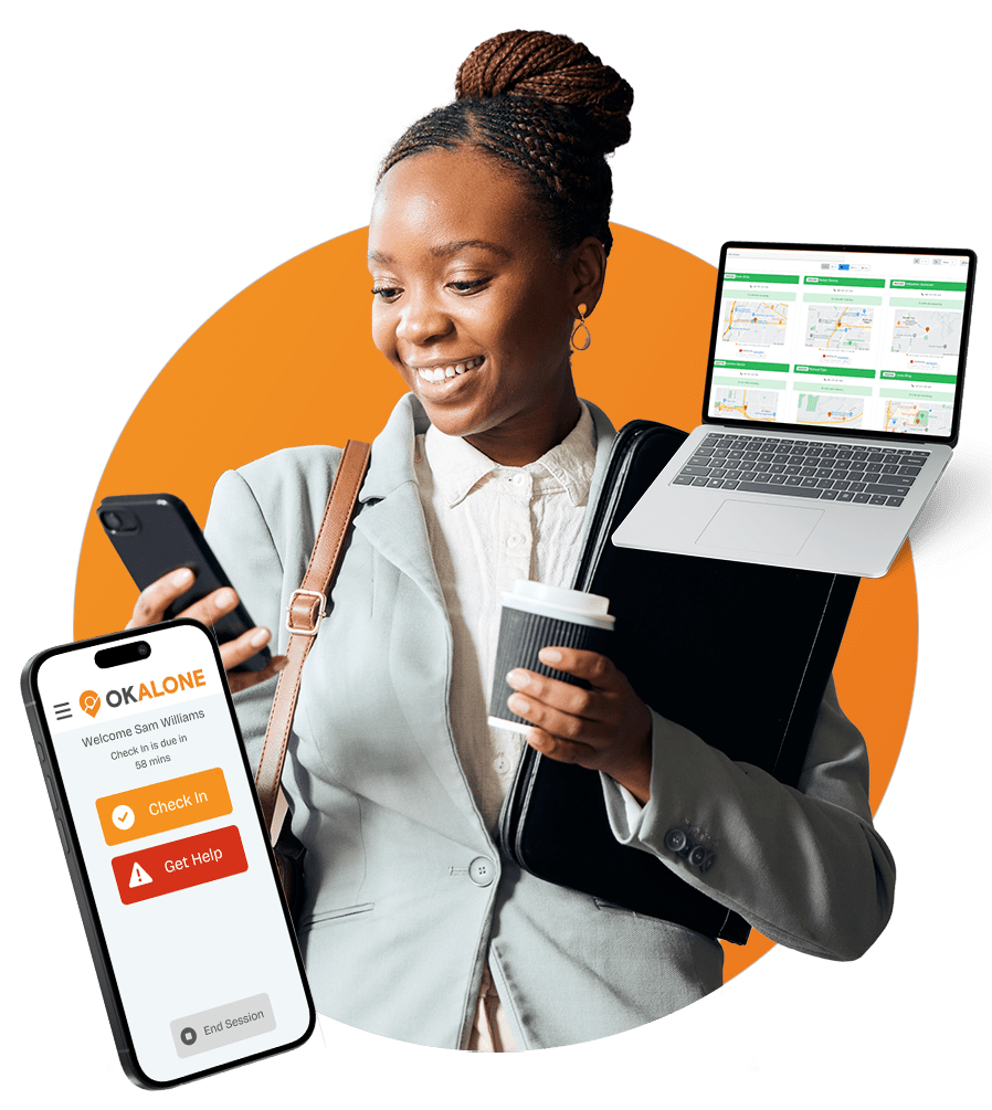OK Alone App and Dashboard