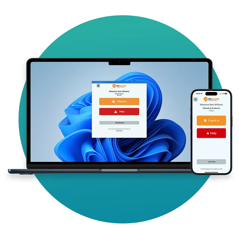 OK Alone Desktop and Mobile App
