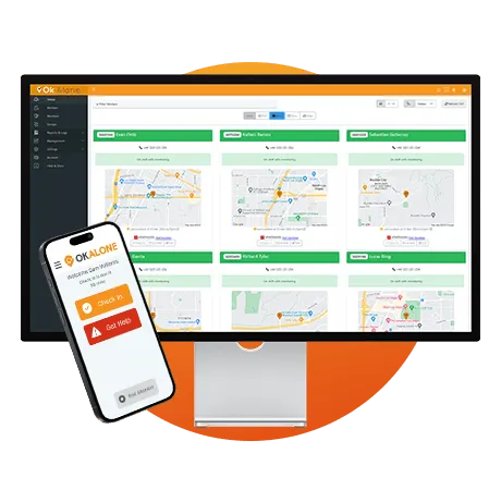 Cloud-based dashboard paired with the best lone worker app for monitoring