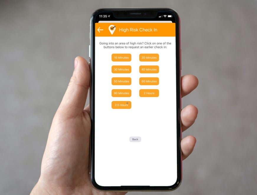 Ok Alone lone worker monitoring High Risk Check-ins