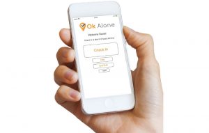 Our lone worker app is part of the Ok Alone work alone system