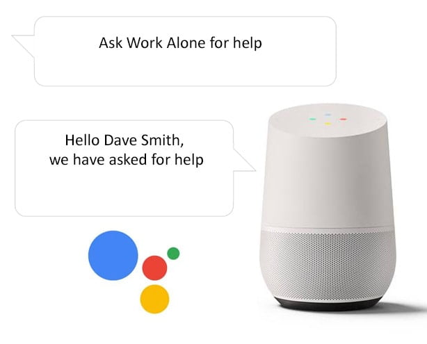 Get help when lone working with the Google Home smart speaker and Ok Alone