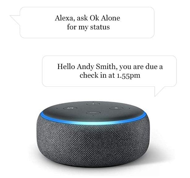 How to get your work alone status with Alexa and Ok Alone