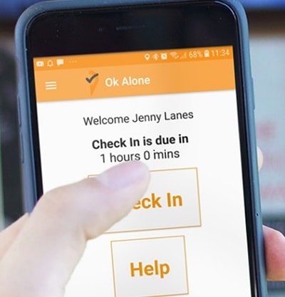 Check in with the Lone Worker App