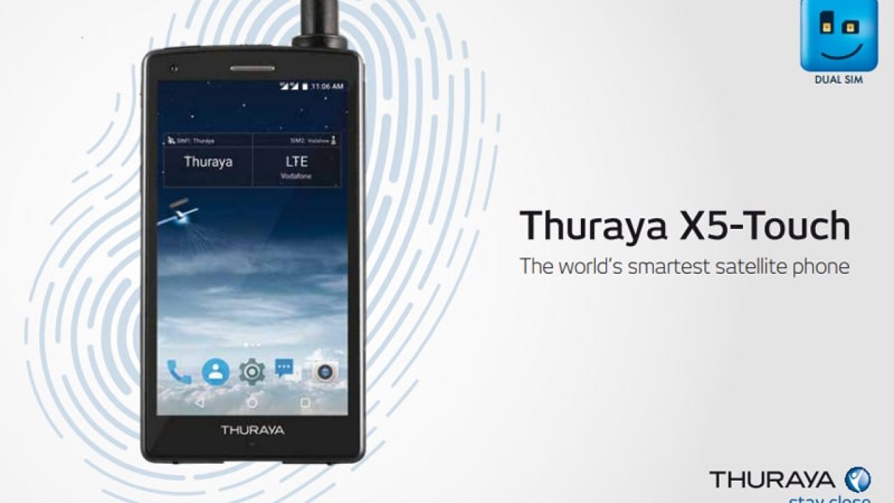how does thuraya satellite phone work