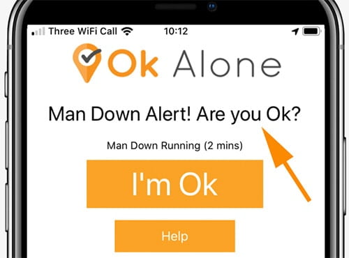 man down worker alert for iphone