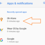 Select Ok Alone in the App Settings