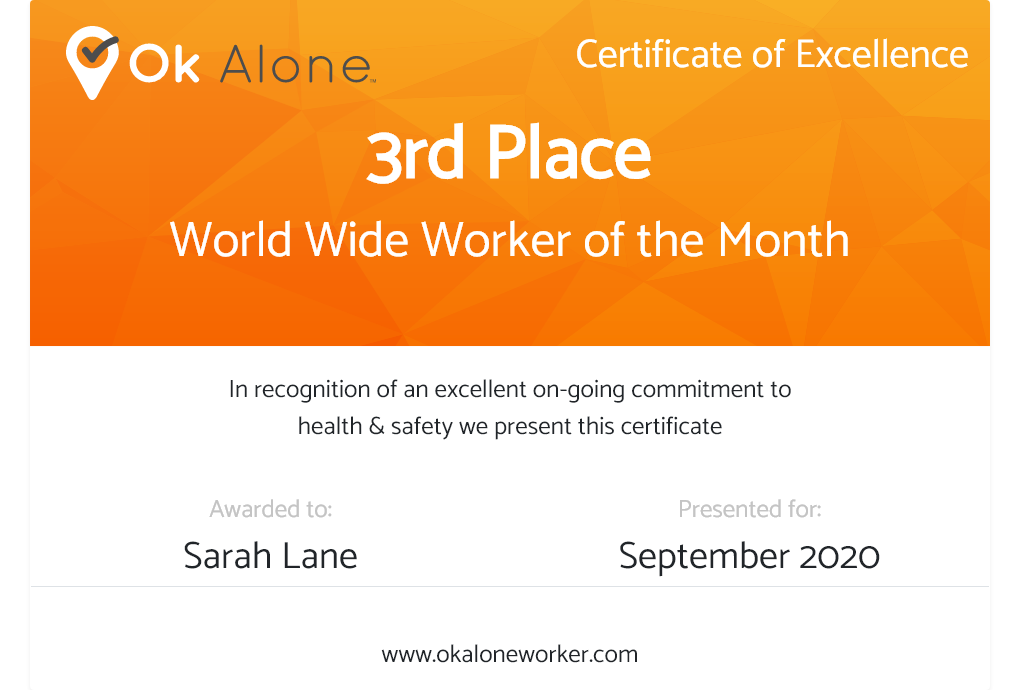 Lone Worker Certificate