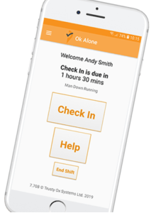 lone worker solution smartphone app