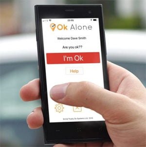 lone worker app request help panic button