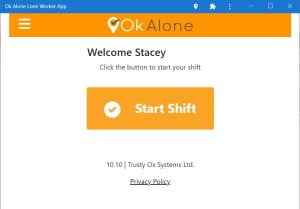 Help Button App Sign In Screen