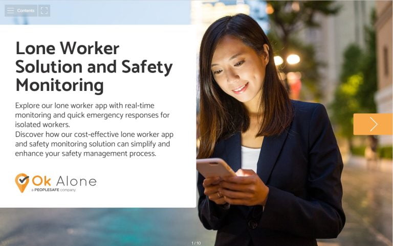 lone worker app brochure