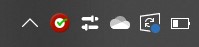 Alert Acknowledged Green Tick Task Bar Icon