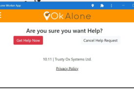 Help Alert Confirmation Screen