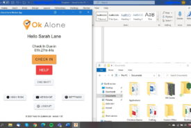 On Screen Panic Button Software for Lone Workers