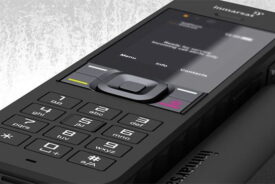 The Inmarsat IsatPhone 2 Satellite Phone works with Ok Alone for your lone workers