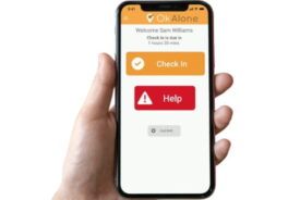 Holding a lone worker app