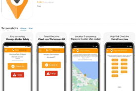 Lone worker app on the Apple App Store for iPhone