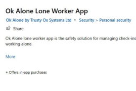 Lone worker app for Windows