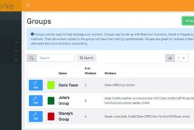 lone worker management with groups