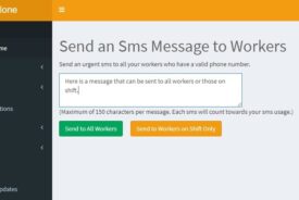 Send an sms to all lone workers