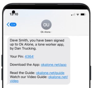 worker onboarding for the lone worker app